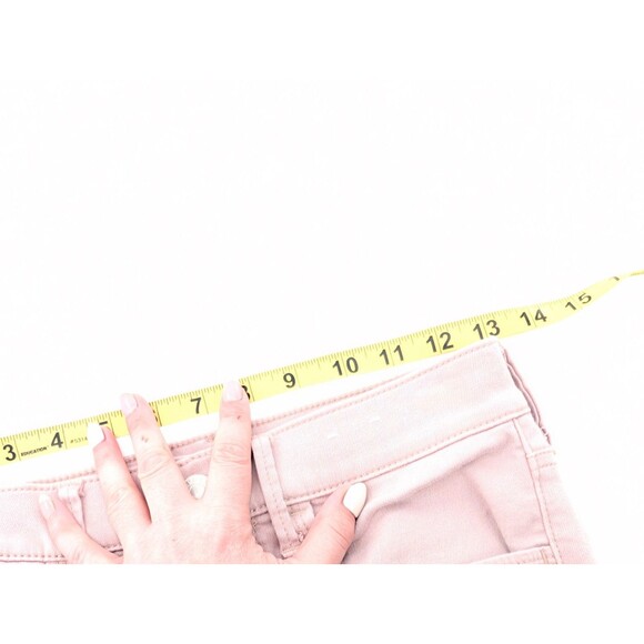 Express Pink Stretch + Super Soft Ankle Legging Mid Rise Distressed Size 0 Reg - Picture 6 of 8